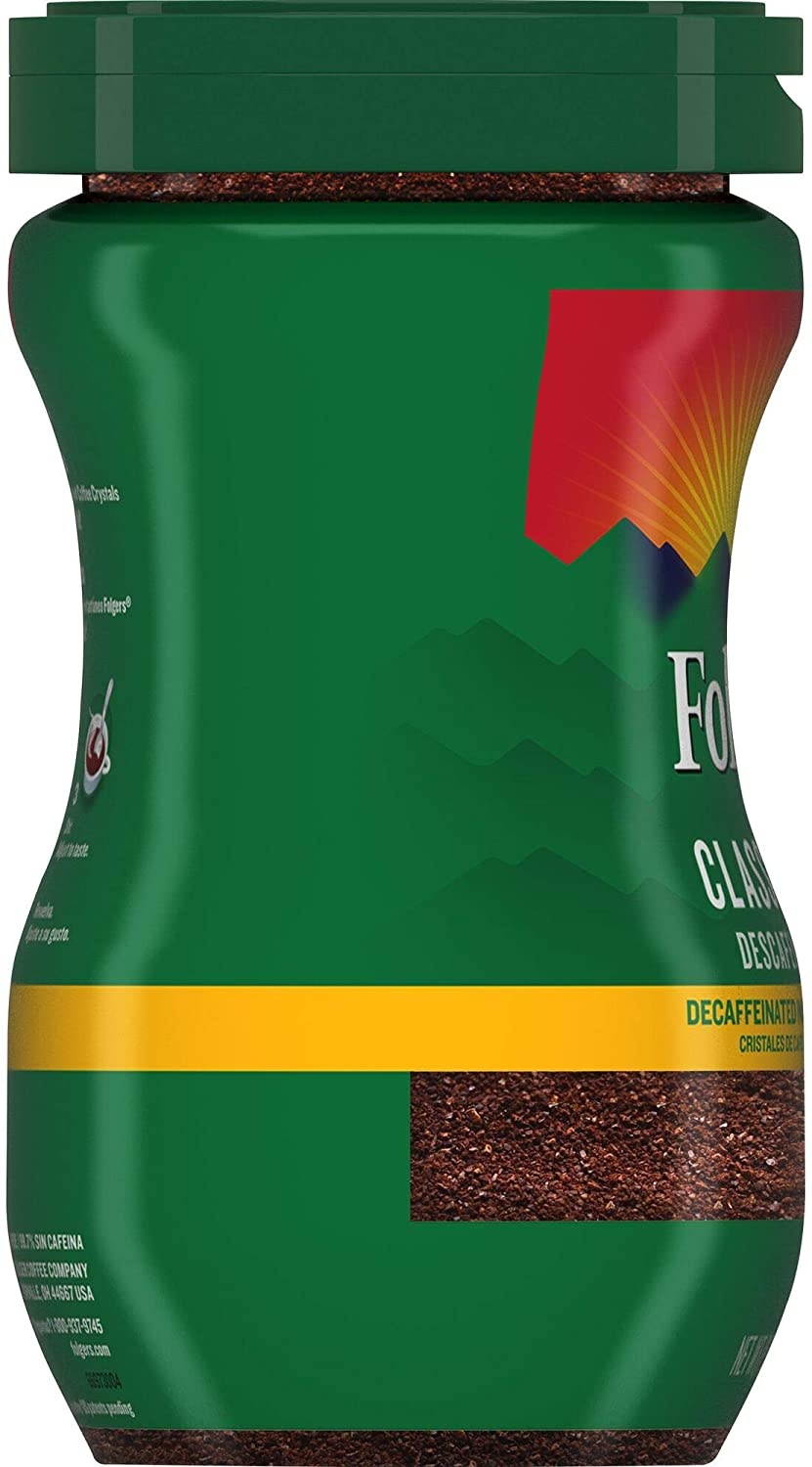 Folgers Classic Decaf Instant Coffee Crystals