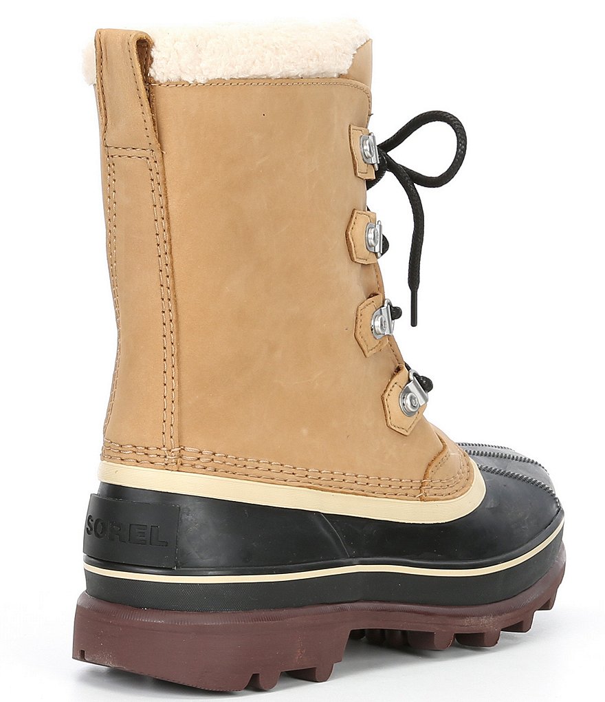 Sorel Men's Caribou Stack Waterproof Suede Leather Winter Boots