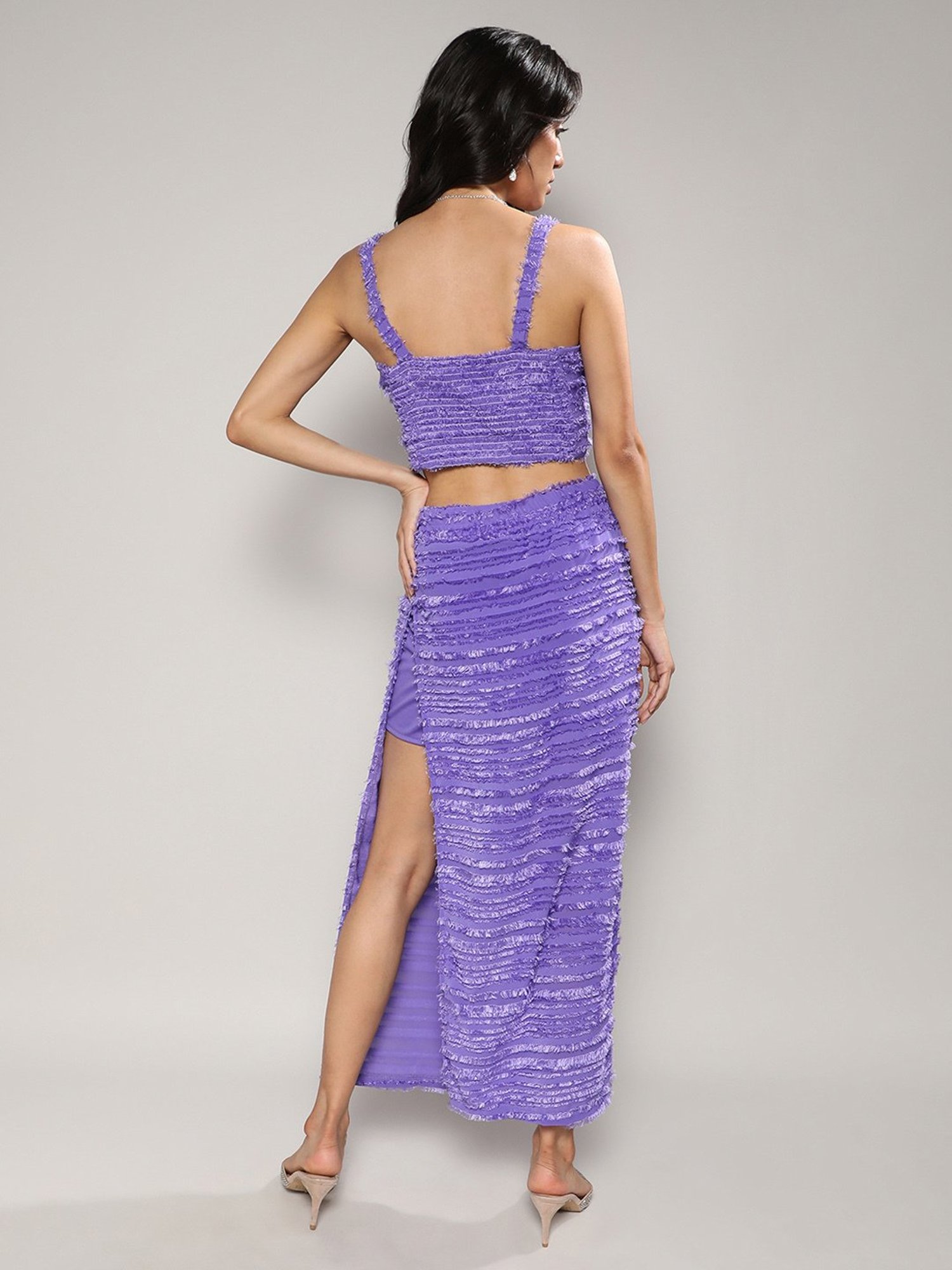 Campus Sutra Lavender Co-Ord Set