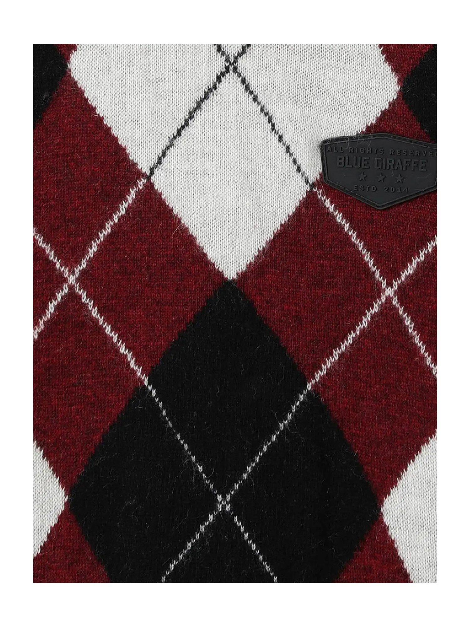 Blue Giraffe Kids Multicolor Checks Full Sleeves Sweater