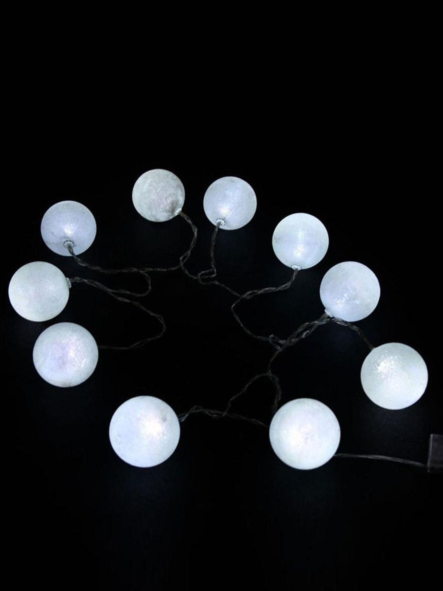@home White Plastic 10-In-1 Festiva Ball String Light