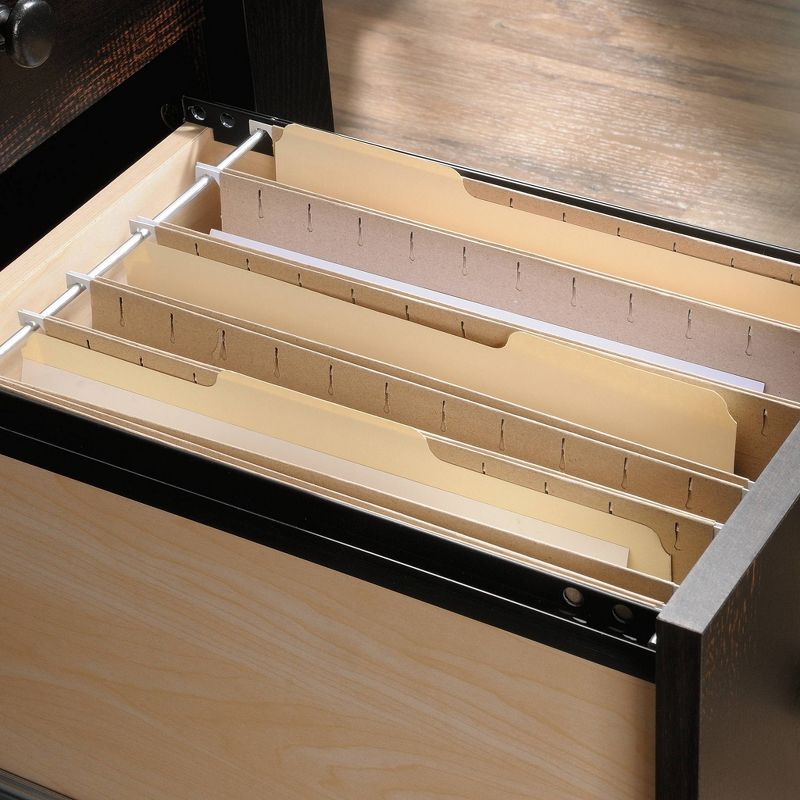 Dakota Pass Computer Desk with Hutch Light Brown - Sauder