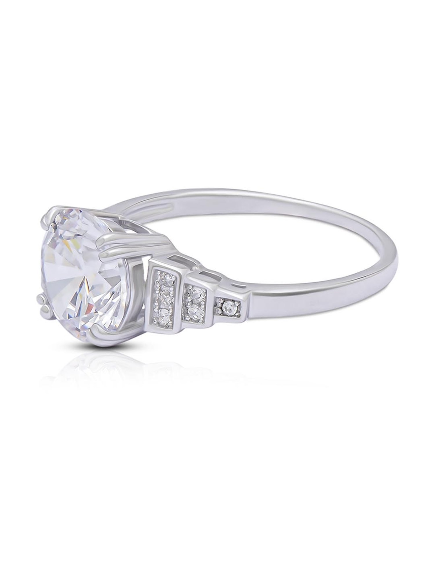 Anayra 92.5 Sterling Silver Sparkling Ring for Women