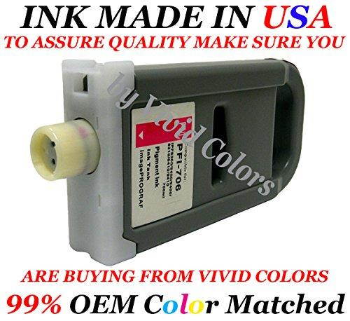 New compatible Canon PFI706 ink cartridge for Canon PFI706 Photo Magenta Ink ipf8400s ipf8400 ipf9400s ipf9400 ipf8410s ipf8410 ipf9410s ipf9410