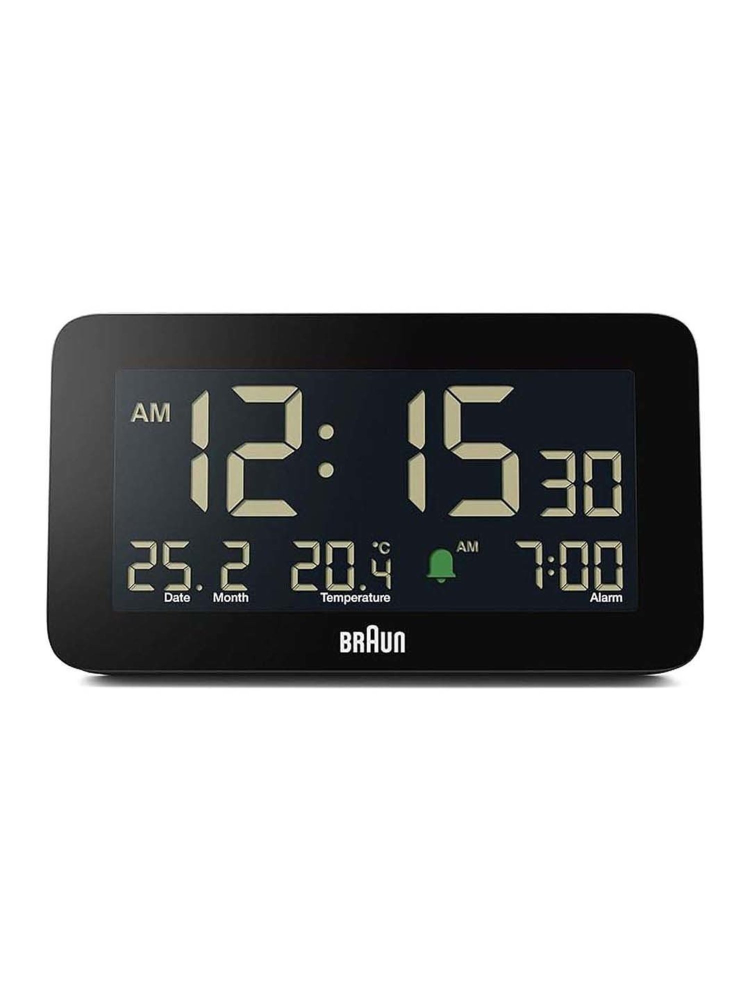 Braun Black Digital Alarm Clock