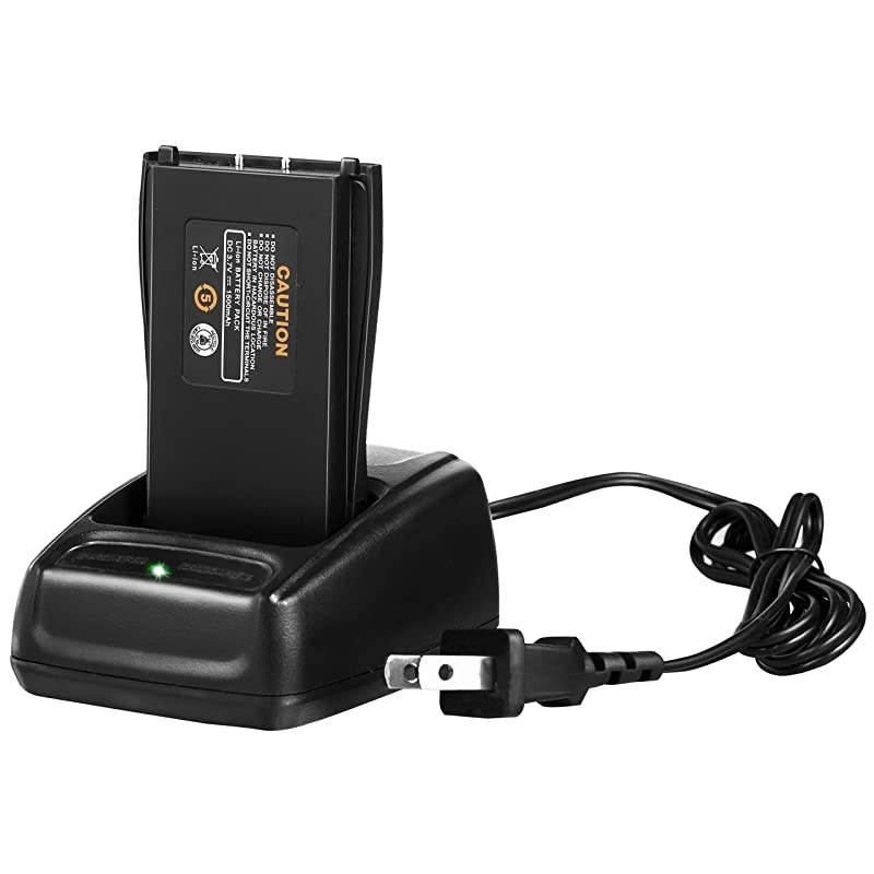 Rechargeable Long Range TwoWay Radios with Earpiece 6 Pack UHF 400470Mhz Walkie Talkies Liion Battery and Charger Included