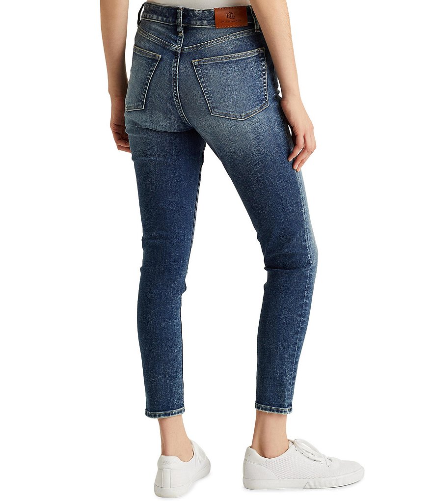 Lauren Ralph Lauren Petite Size High-Rise Skinny Ankle Jeans