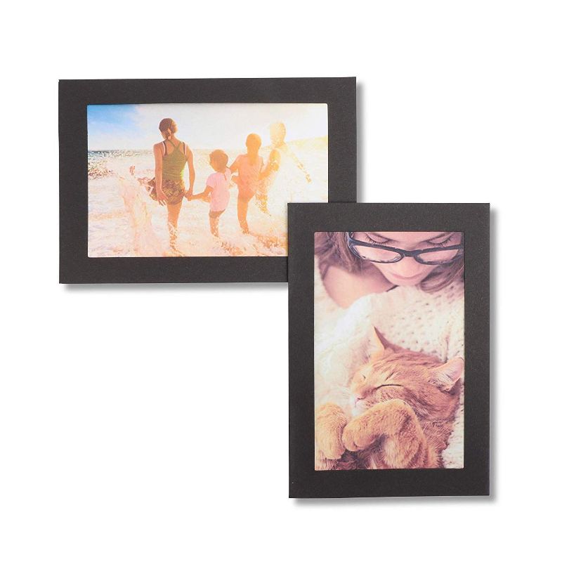 Sustainable Greetings 36-Pack Black Photo Insert Cards Frames with Envelopes (4 x 6 in)