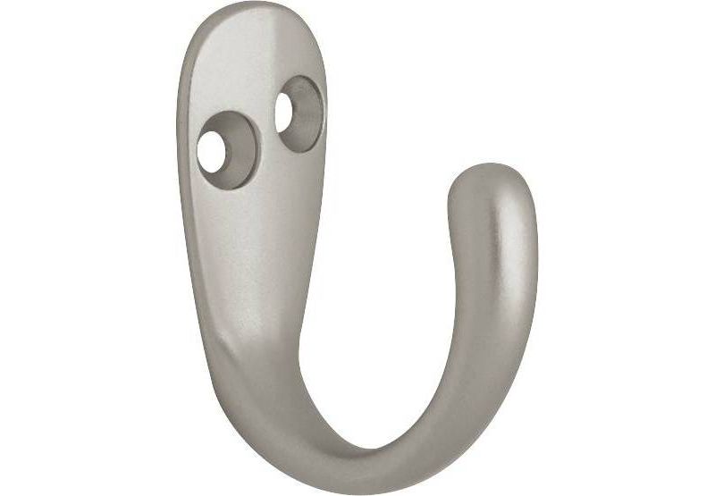 Franklin Brass 5pk Single Prong Robe Decorative Hooks Nickel