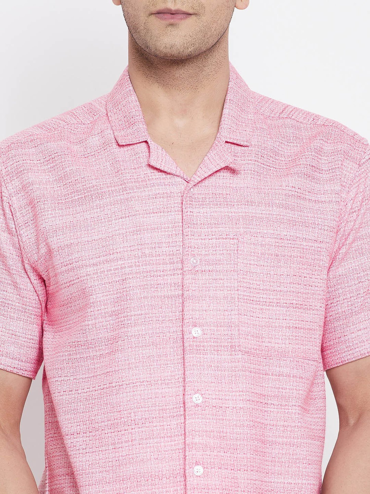 Even Pink Regular Fit Shirt