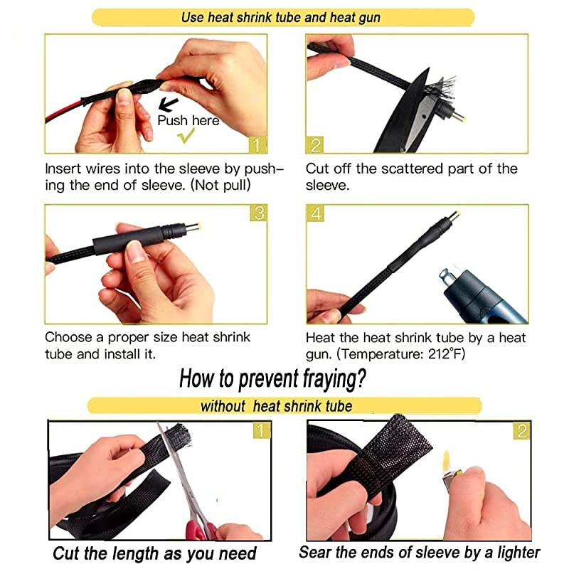 PET Black Cable Sleeve 1 inch X 100ft