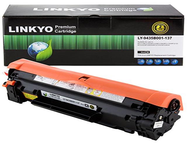 LINKYO Compatible Toner Cartridge Replacement for Canon 137 9435B001AA (Black)