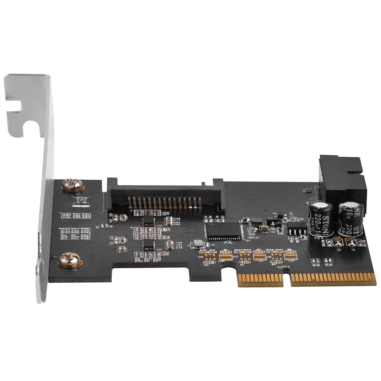 SilverStone Technology SST-ECU04-E-USA USB 3.1 Gen2 PCIe Card with Internal 19Pin Connector Plus Pericom Redriver Ecu04-E-USA