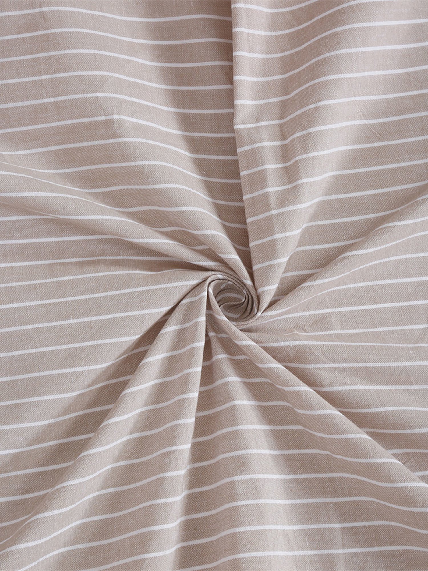 Fabindia Home Nile Grey Cotton Single Bed Sheet with Pillow Cover