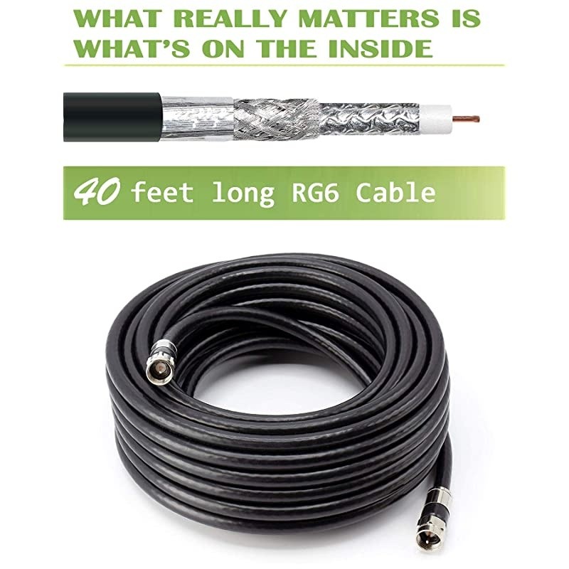 Digital HD Yagi Antenna for Clear Reception, 4K/1080P/HD, with Mounting Pole, Long Range, All Metal