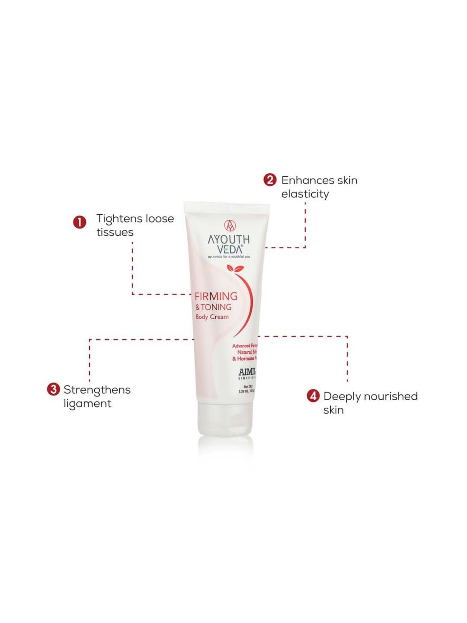 AyouthVeda Firming & Toning Body Cream - 100 gm