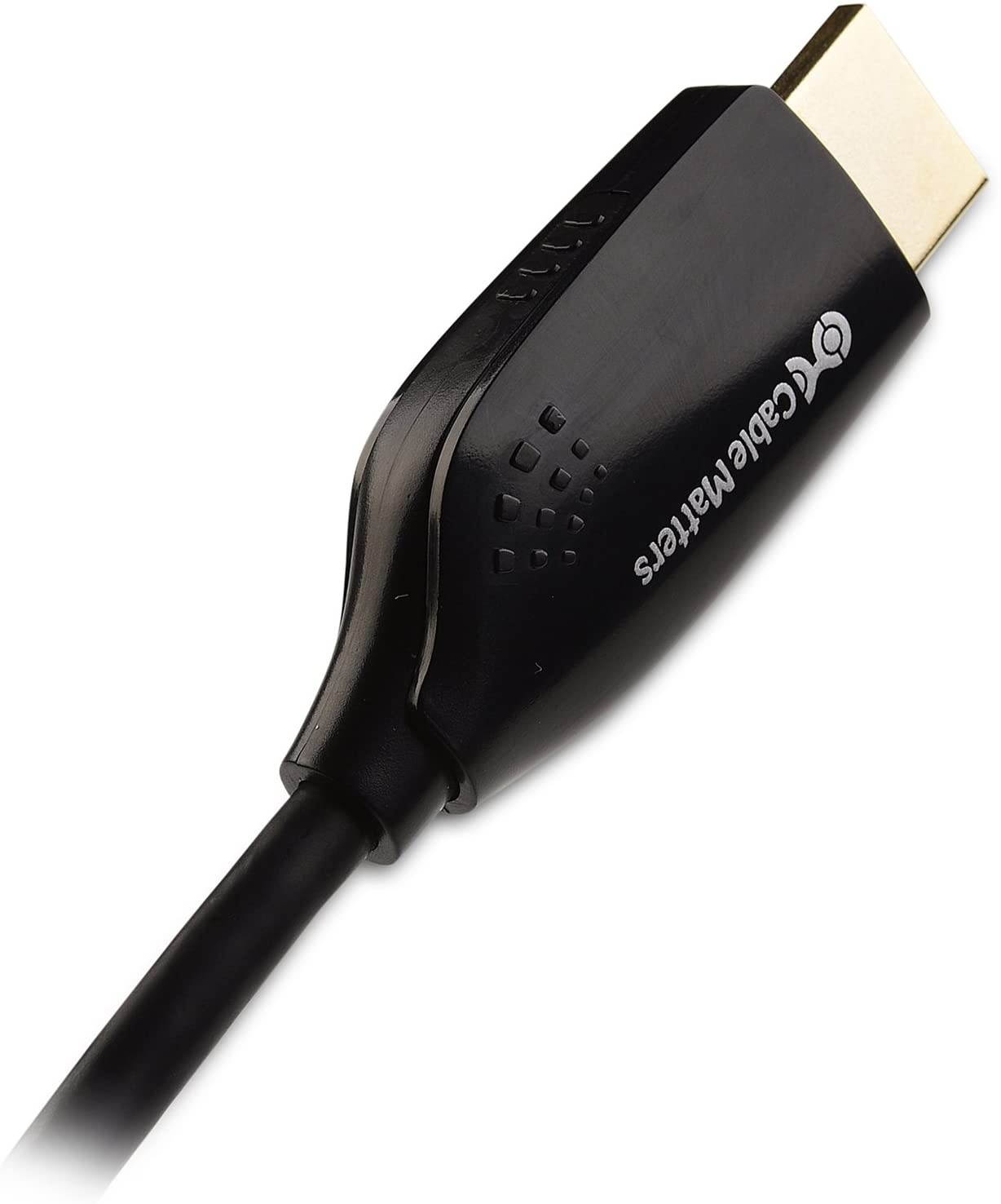 Cable Matters 4K Mini DisplayPort to HDMI Adapter Cable in Black 6 Feet - Thunderbolt and Thunderbolt 2 Port Compatible