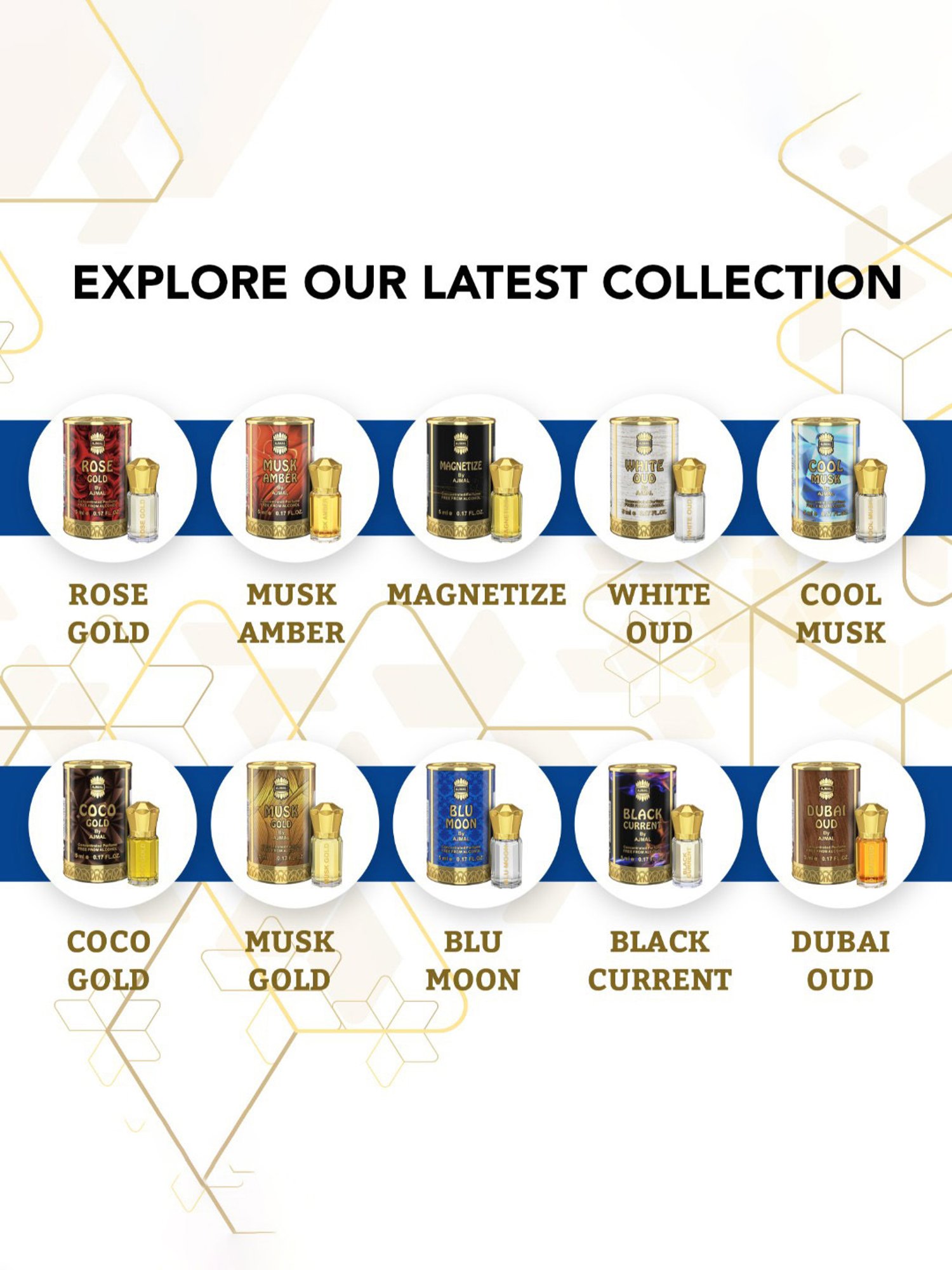 Ajmal Blu Moon Concentrated Perfume for Women  - 5 ml