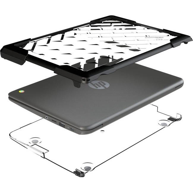 Gumdrop BumpTech HP Chromebook G6 11" Protective Case - Clear, Black