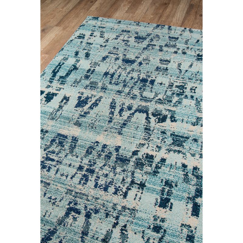 2'3"X7'6" Geometric Runner Ocean Blue - Momeni