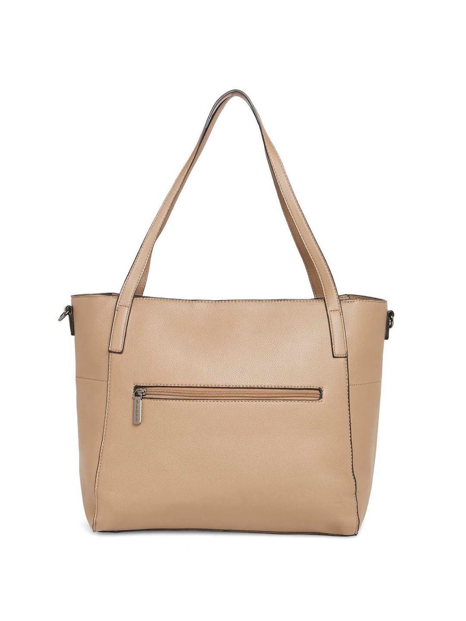 Marina Galanti Beige Rivets Medium Tote Handbag