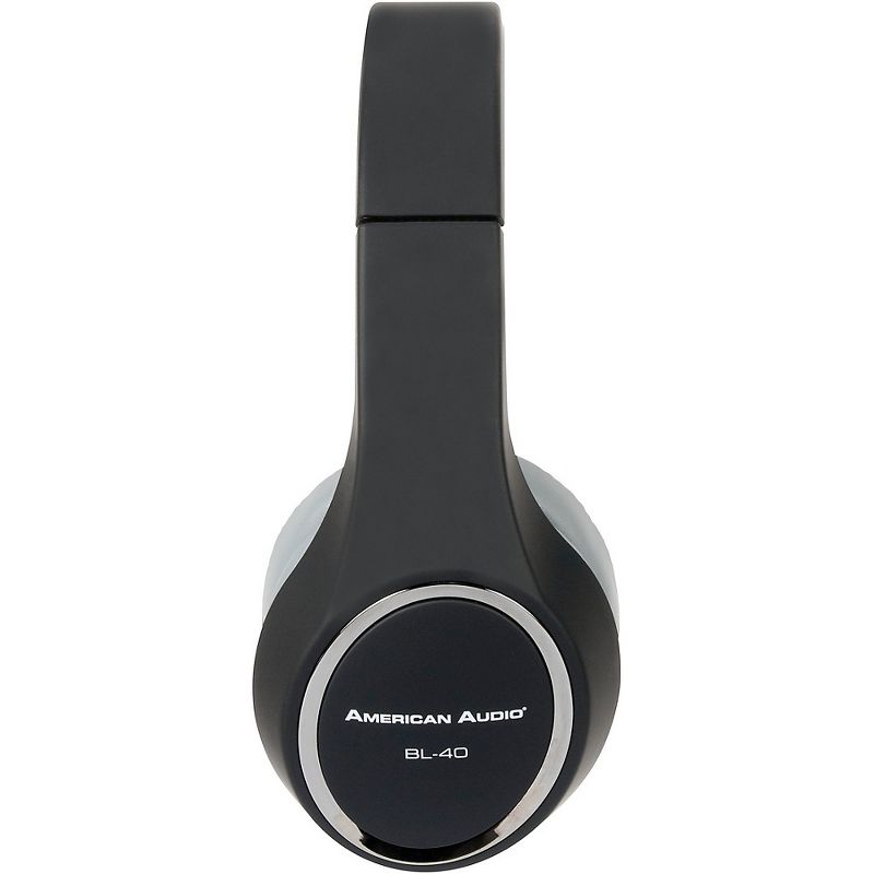 American Audio BL-40 Folding On-Ear Headphones Black