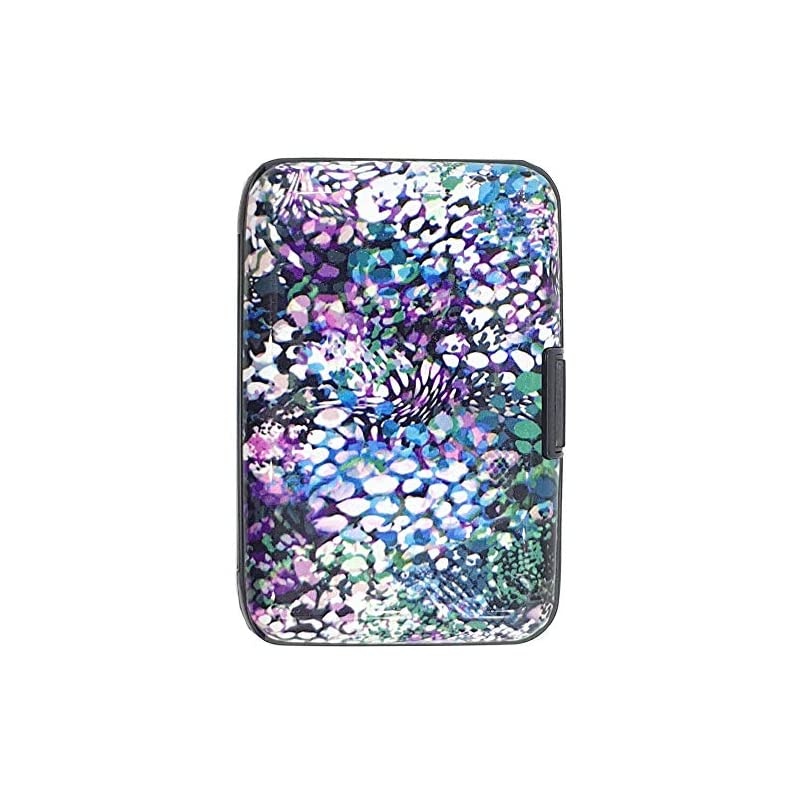 Cards Holder Name Card Organizer Metal ID Case Mini Beatiful painting RFID Aluminum Travel Wallet for Men Women