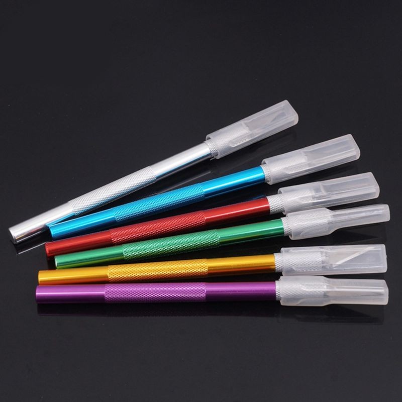 Aluminium Alloy Wood Carving Tools Craft Sculpture Pottery Modeling Engraving Tool Cutting Tool PCB Repair DIY Hand Tool (Purple)