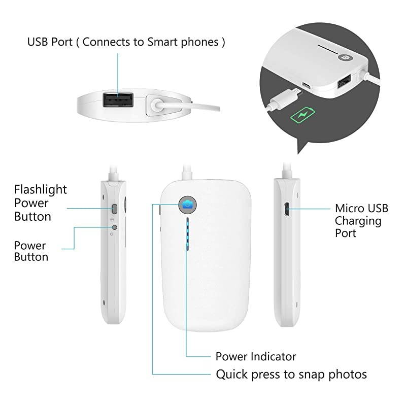 Otoscope iPhone  Upgraded 43mm 720P HD Ear Scope Camera Digital Otoscope with 6 LED Lights Earwax Removal Tool and Specula for iPhone and Android Smartphone