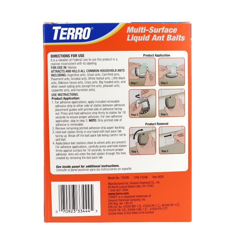 Terro Multi-Surface Liquid Ant Baits - 4pk