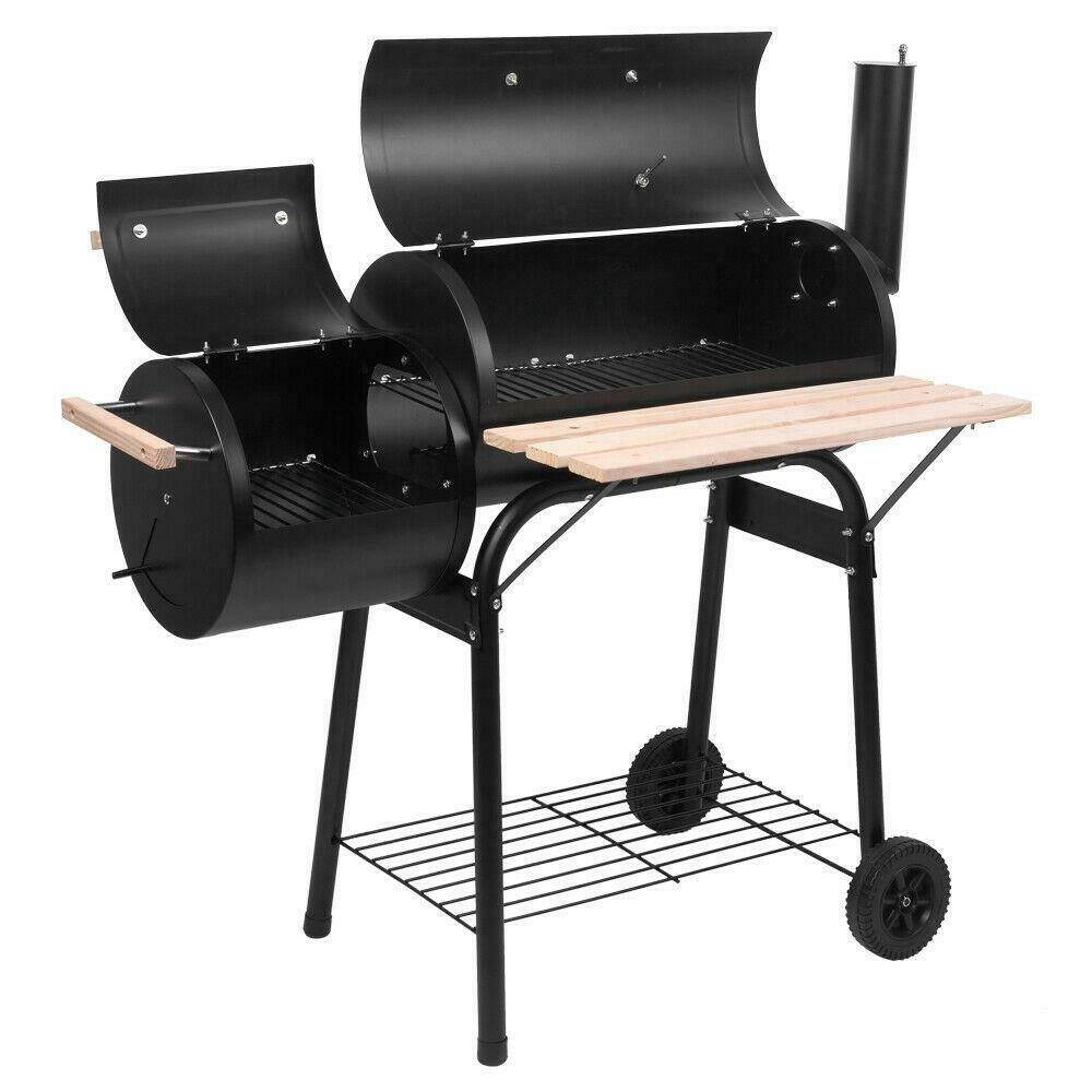 Outdoor Cooker Multi Function Oil Drum Charcoal Grill Camp BBQ Party Pincin