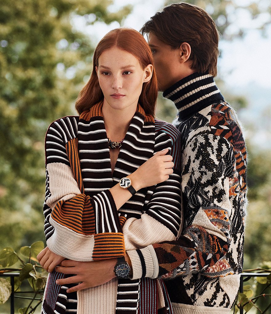 Missoni M1 Joyful Black Leather Watch