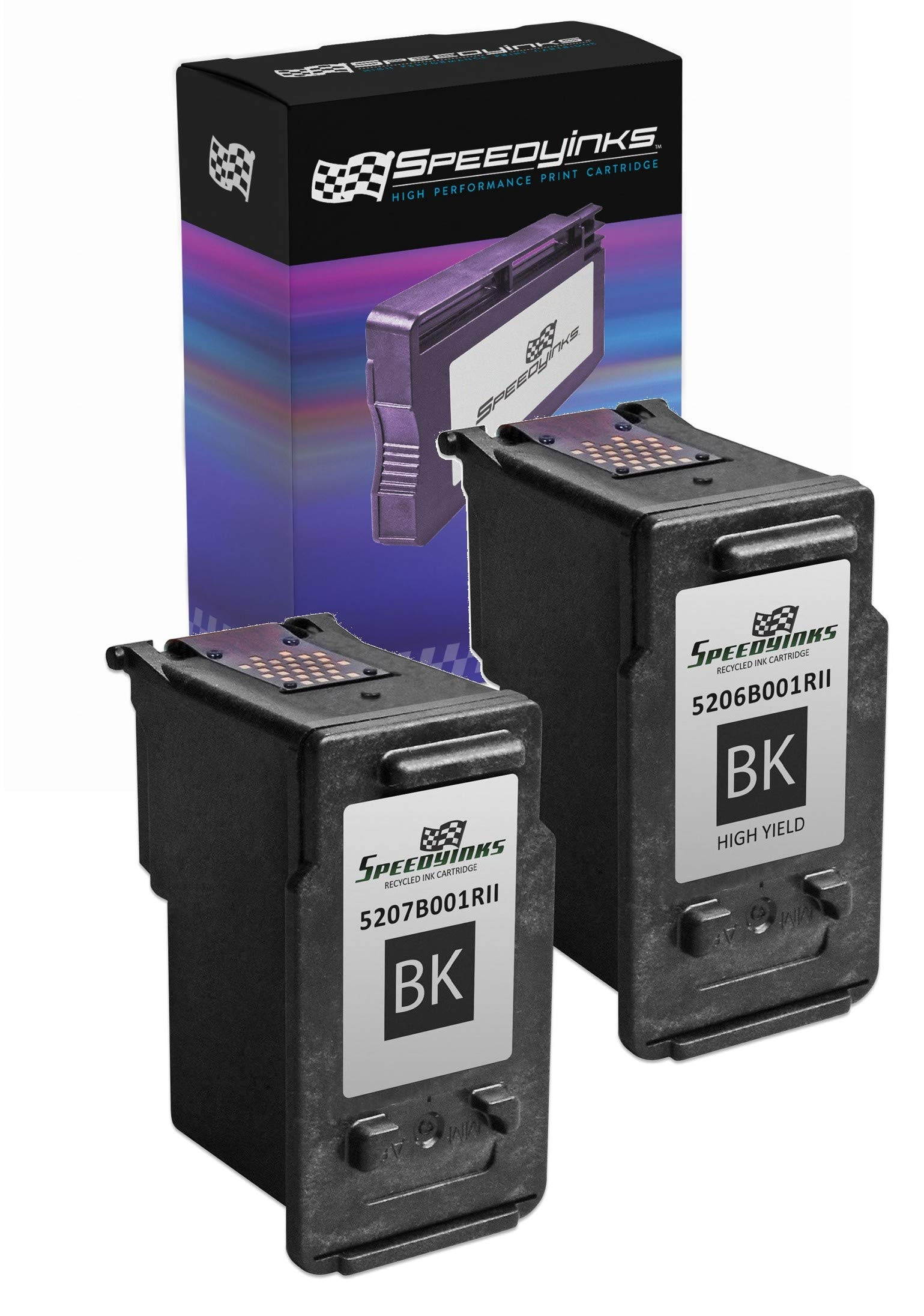 Speedy Inks - Compatible Set of Canon PG-240XL 5206B001 CL-240XL 5208B001 HY Black & Color Inkjet Cartridge
