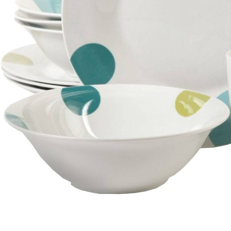 Gibson Home 12pc Ceramic Retro Specks Dinnerware Set