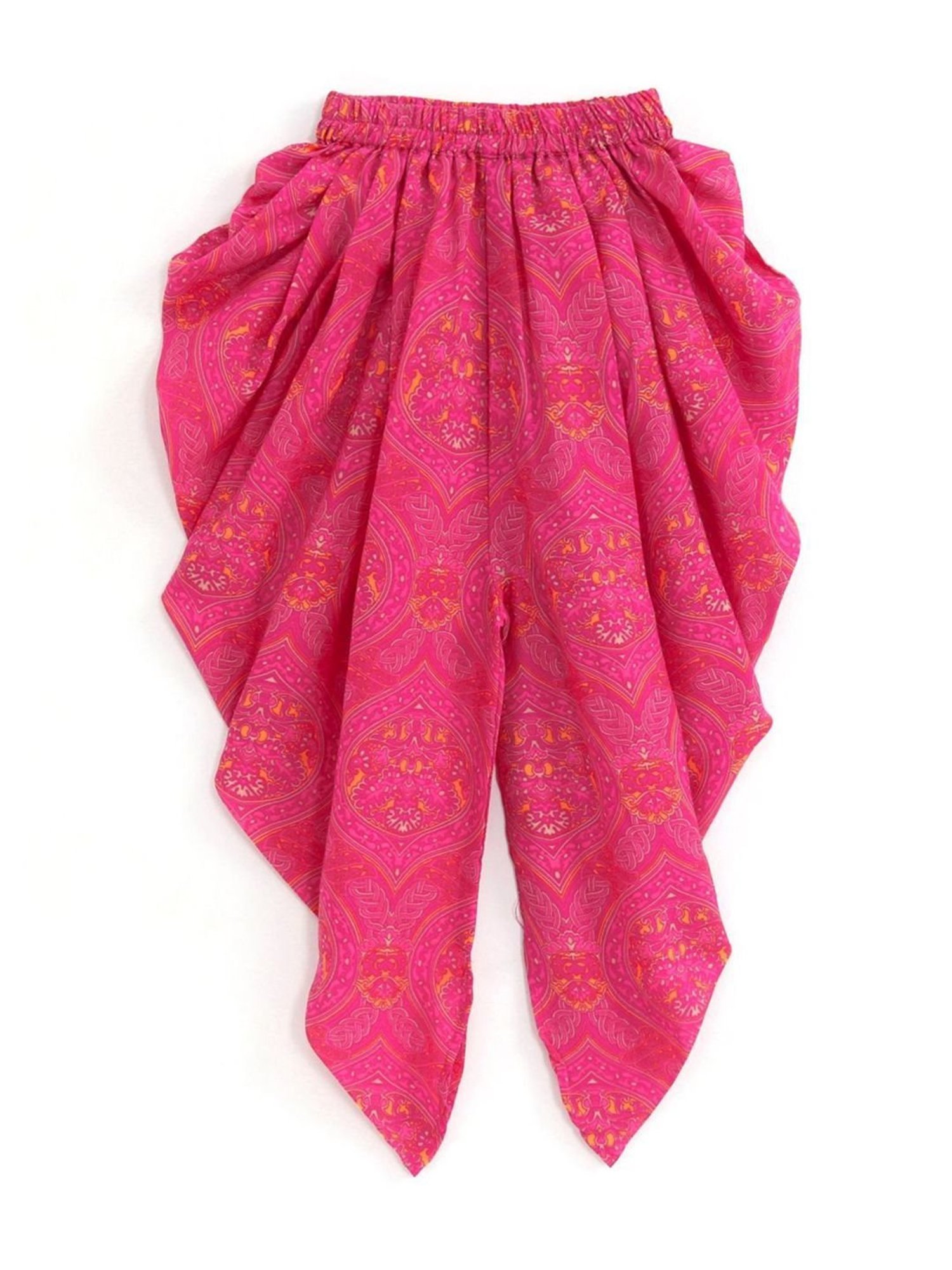 TWISHA Kids Pink & Yellow Printed Top Set