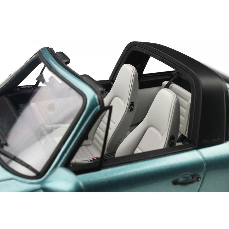 Porsche 911 (964) Carrera 4 Targa Turquoise Metallic Limited Edition to 999 pieces Worldwide 1/18 Model Car by GT Spirit