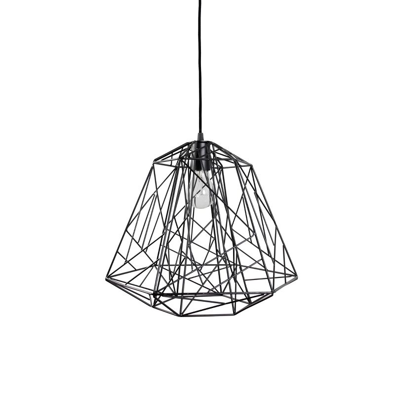 13" Wright Stuff 1 Light Pendant Black Finish - Varaluz