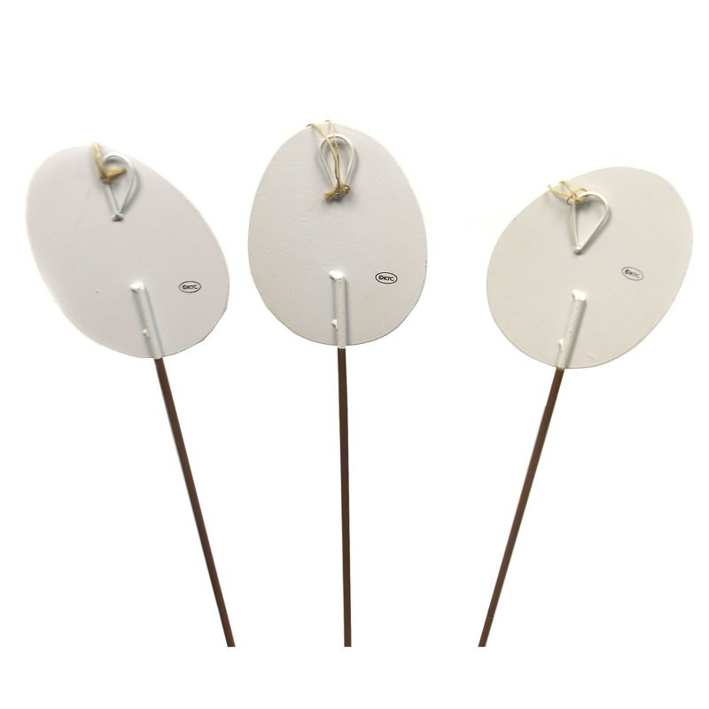 Easter 24.0" Folk Art Eggs Glitter Decoratied  -  Decorative Garden Stakes