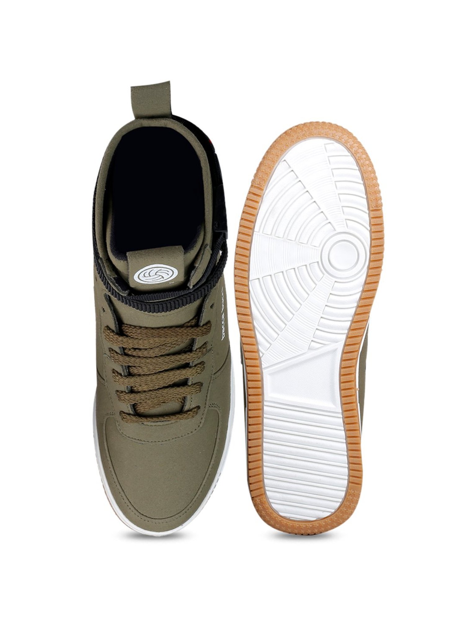 Bacca Bucci Men's HUSTLE Olive Ankle High Sneakers