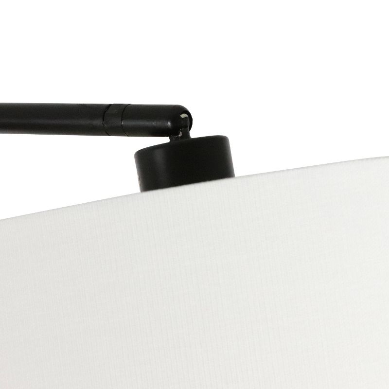 60" Asher Arc Floor Lamp Black - Decor Therapy