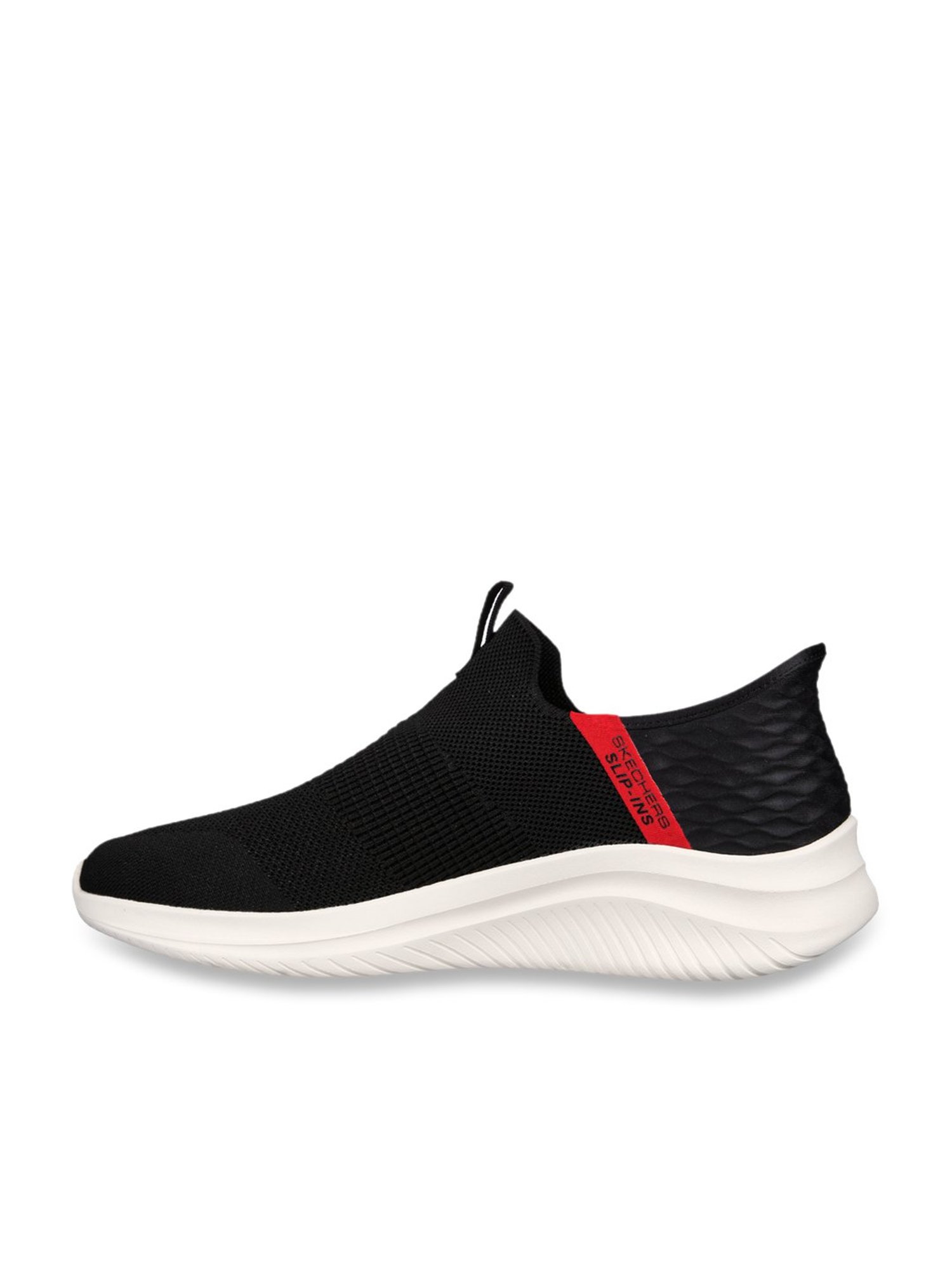 Skechers Men's ULTRA FLEX 3.0 - VIEWPOINT Black Red Casual Sneakers