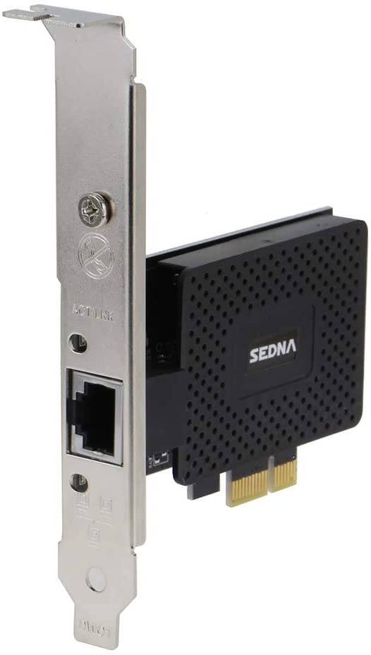 Sedna - PCIE 10/100/1000Mbps Gigabit Ethernet Adapter (LAN Card) with Plastic Protective Cover and Low Profile Bracket (Realtek 8111 Chipset)