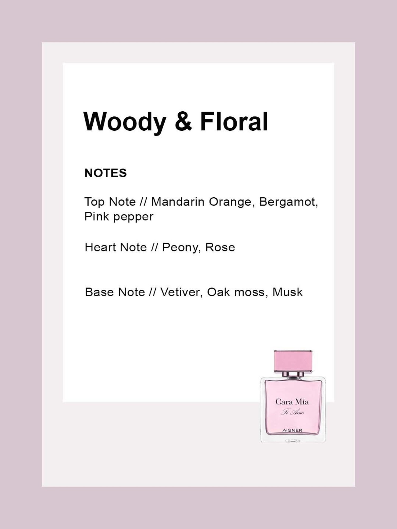 Aigner Cara Mia Ti Amo W Eau de Parfum for Women - 100 ml