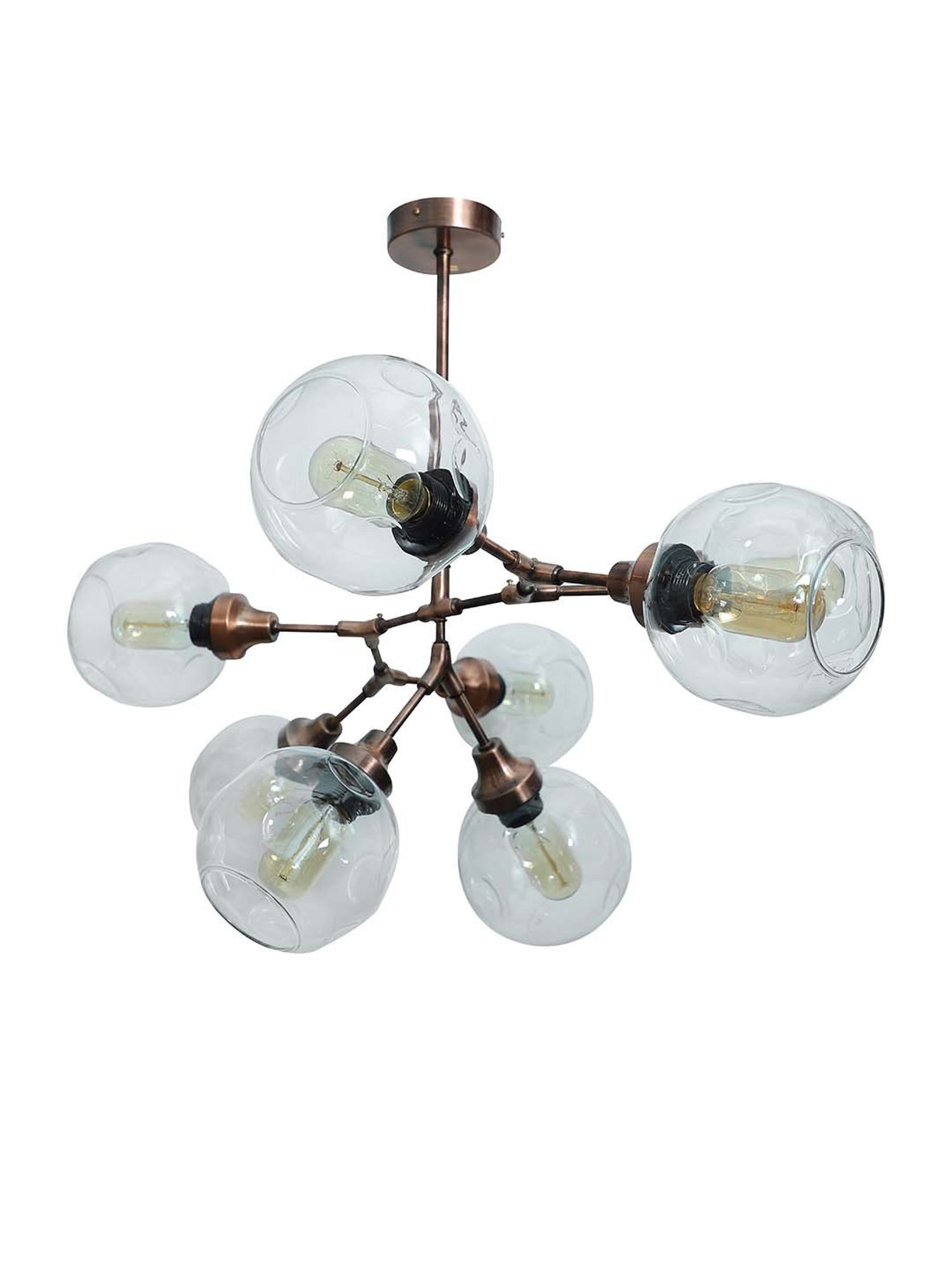 Fos Lighting Antique Brass Finish Allure 5 Light Chandelier - Set of 1