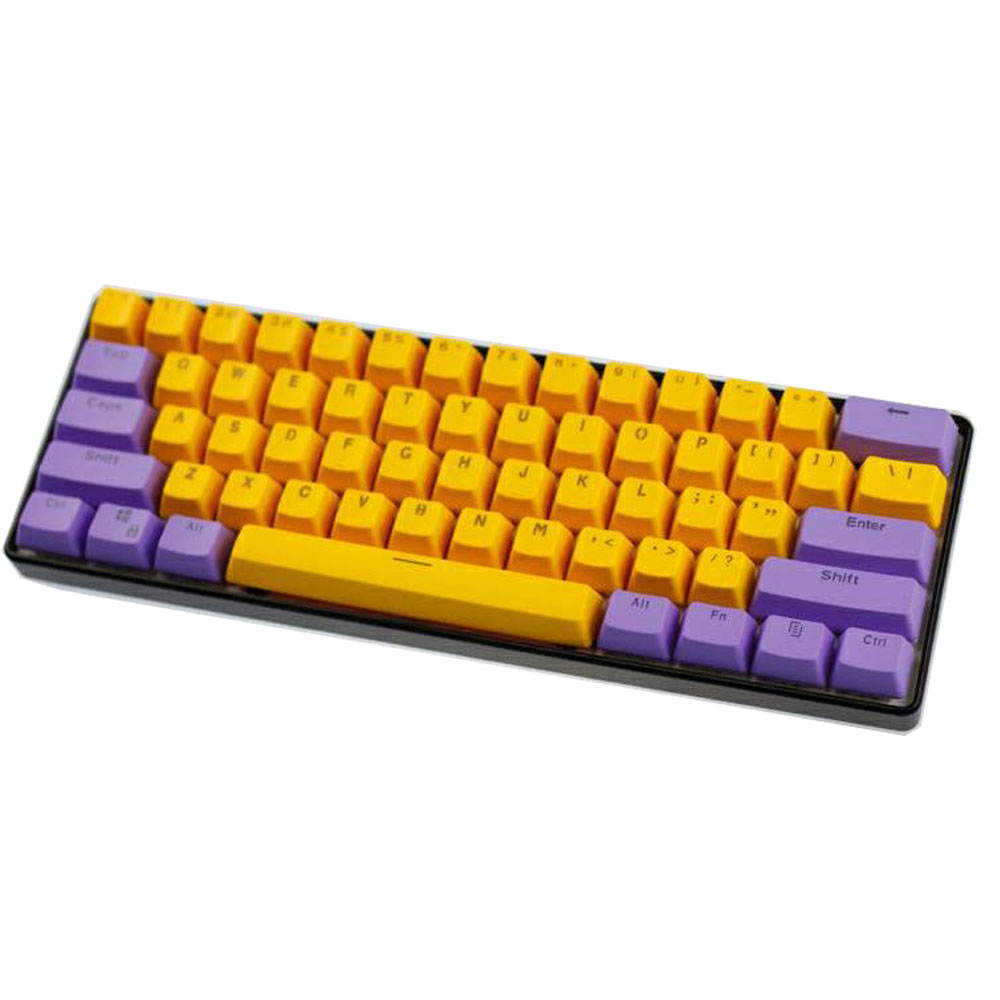 CUUWE 61 PBT Keycaps for 60 Percent Keyboard, Backlit Keycap Set for Mechanical Gaming Keyboard OEM Profile Keycaps with Key Puller for Cherry MX Switches GH60/RK61/GK61/Annie pro 2