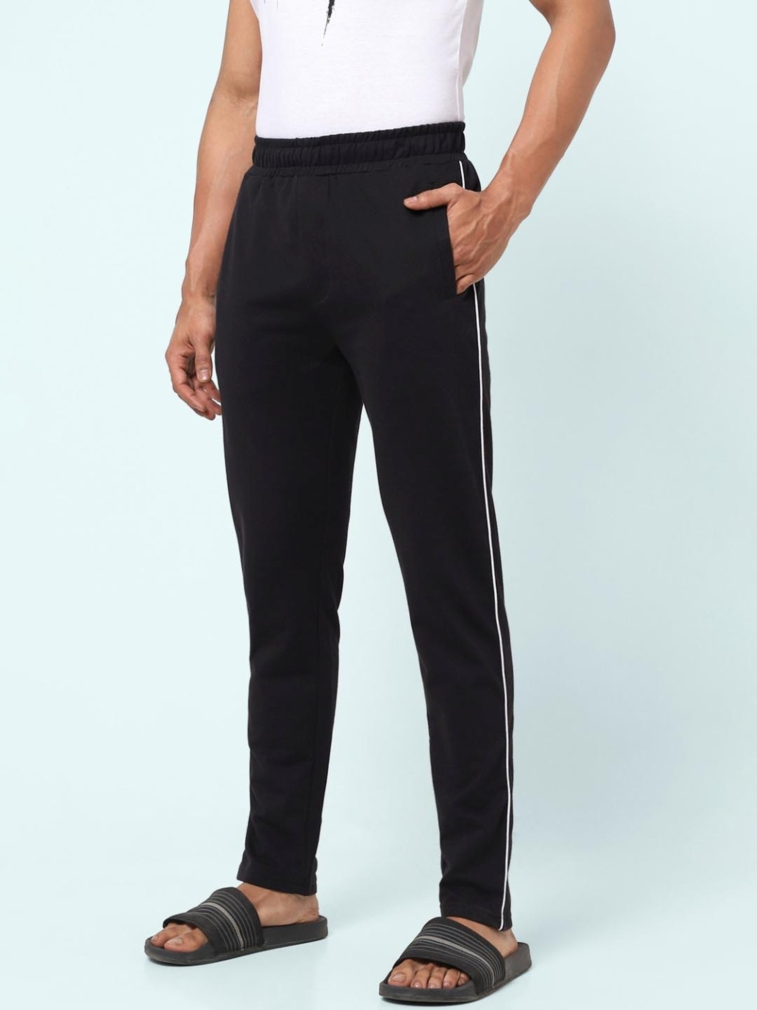 Ajile by Pantaloons Black Slim Fit Nightwear Pyjamas