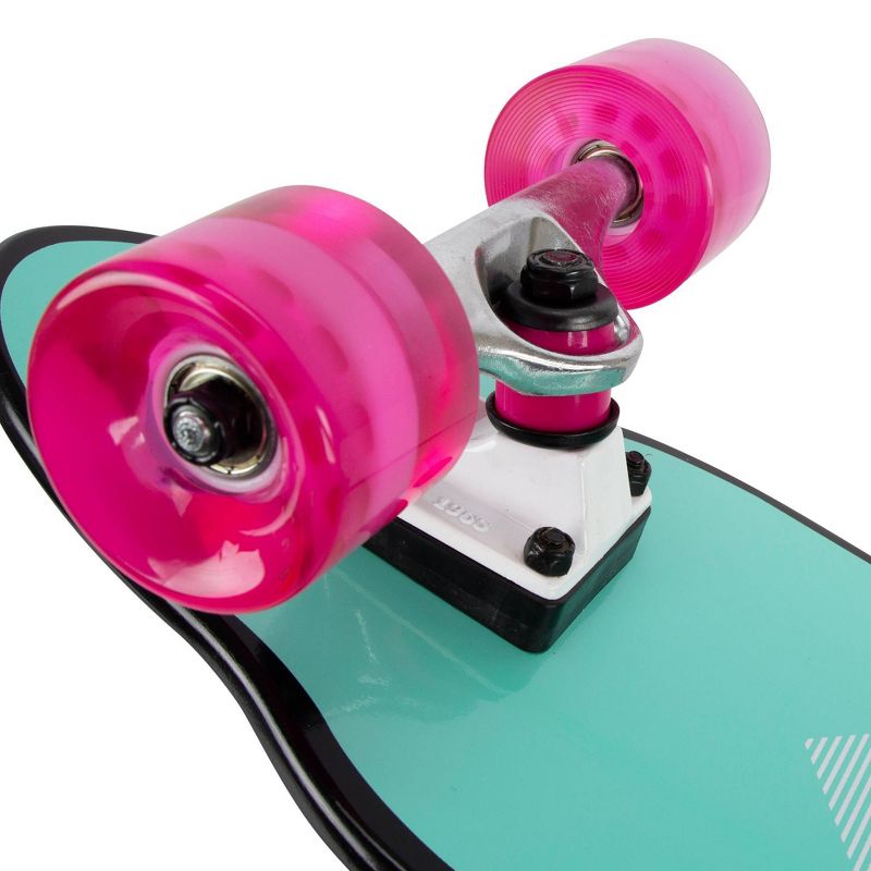 Kryptonics 26" Mini Cutaway Mermaids Cruiser Board - Teal/Pink