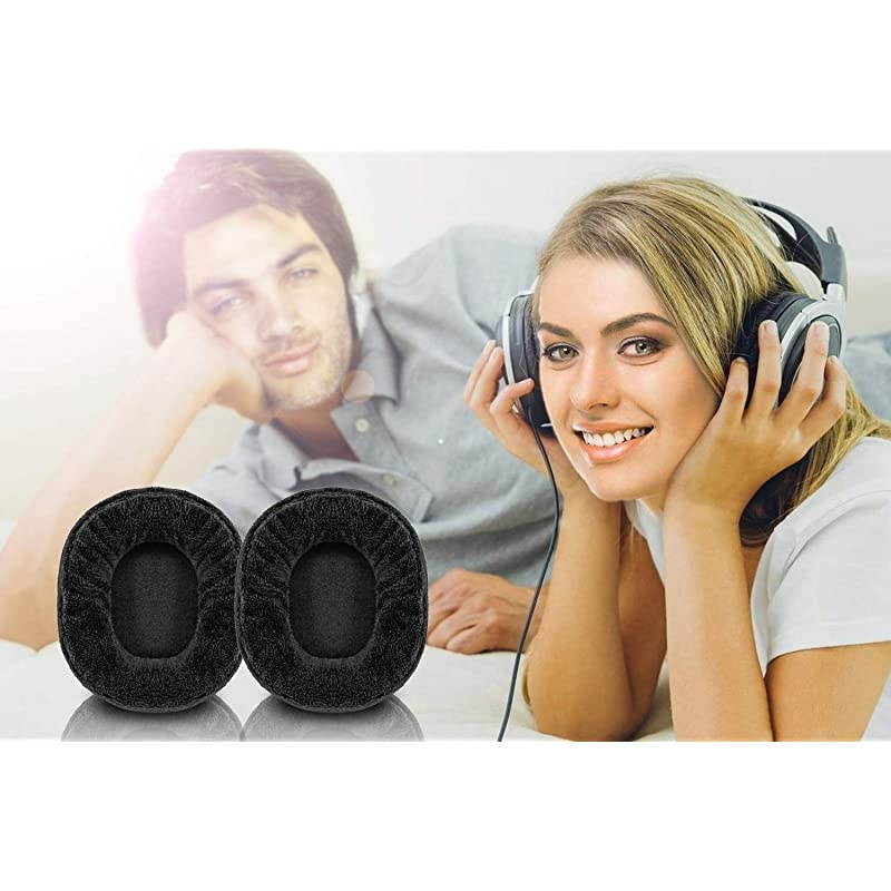 Ear Pads Compatible with ATHM50x M50 M40 Arctis 7 Arctis Pro ATHWS1100iS HD280 Pro SRH 440 MDR7506 V6 Headphone Memory Foam Earpads Black Velvet