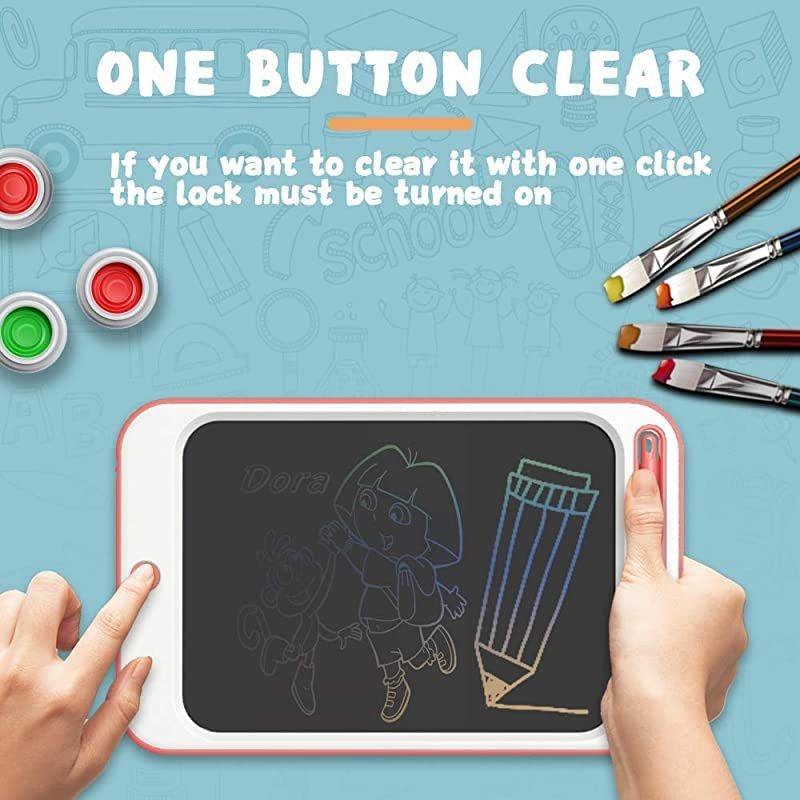 LCD Writing Tablet  10 Inches Colorful Electronic Writing & Drawing Doodle Board with Memory Lock Digital Writing Pad for Age3+