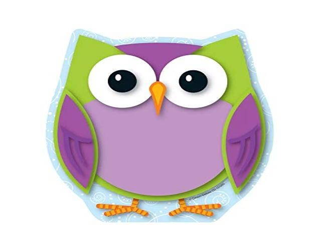 Carson Dellosa | Colorful Owl Notepad | 5.75-inch x 6.25-inch, 50 Sheets